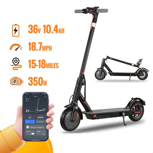Lightweight Foldable Electric Scooter with APP For Adults 36V 10.4Ah 350W Motor On Sale
