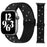 Black Glitter Sparkle Nylon Strap for Apple Watch 38mm, 40mm, 41mm, 42mm, 44 mm, 45mm On Sale