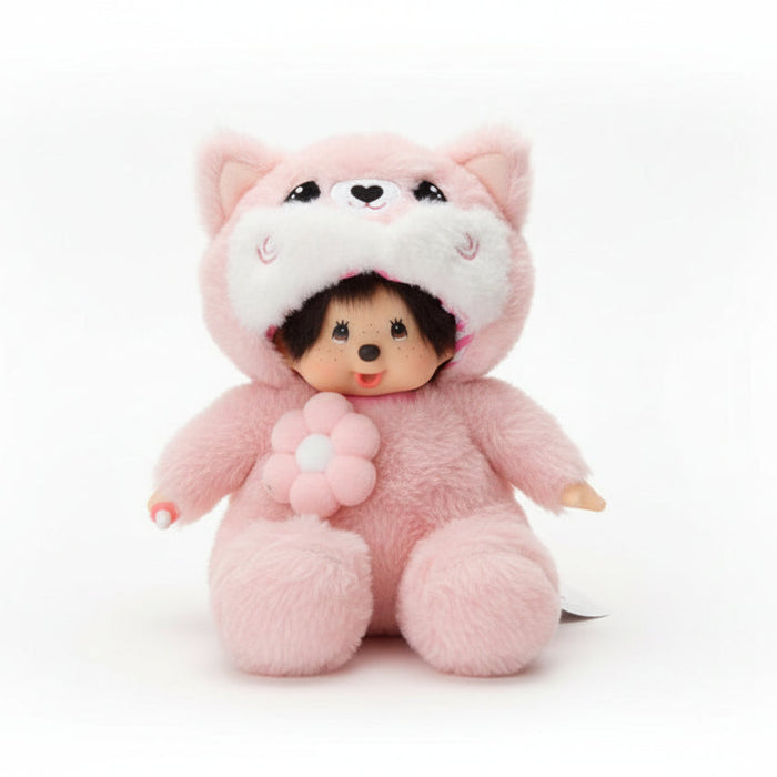 20cm Miichi Monkey Monchhichi Pink Fox Dress Up Costume Collection Soft Plush Doll On Sale