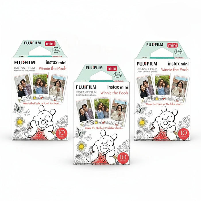 Three packages of Fujifilm Instax Mini Film Cartoon Winnie the Pooh Bear Frame Compatible With Mini Instant Cameras On Sale
