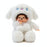 20cm Miichi Monkey Monchhichi White Bunny Dress Up Costume Collection Soft Plush Doll On Sale
