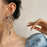 Big Ribbon Bow Style Elegant Dangle Earrings on Sale