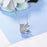 925 Sterling Silver Round Rotatable Crown CZ Rhinestone Charm Pendant Necklaces On Sale