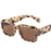 Tortoise Shell Style Rectangle HD Lens UV400 Sunglasses On Sale