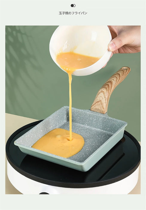 Japanese Tamagoyaki Non-Stick Frying Pan – Square & Rectangle Omelette Pan On Sale
