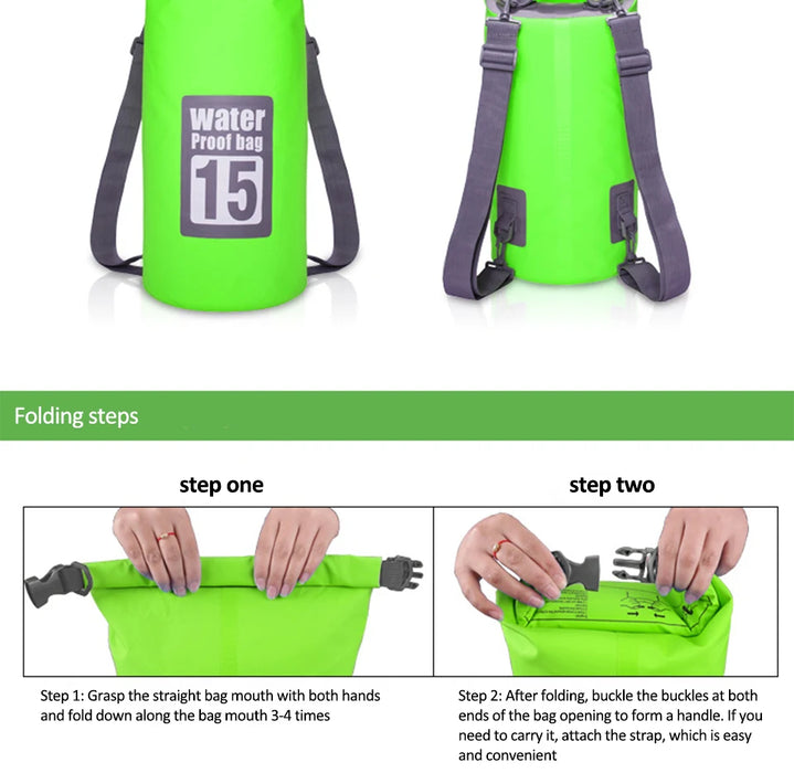 Lightweight Waterproof Dry Bag Backpack For Outdoor Water Sports (5L–30L) On Sale