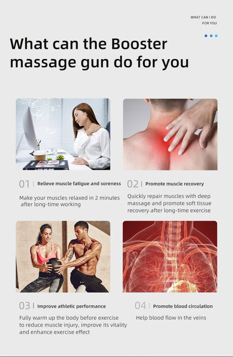 AI Intelligence Booster M2-D Deep Tissue And Muscle Electric Massager With Long-lasting battery life On Sale