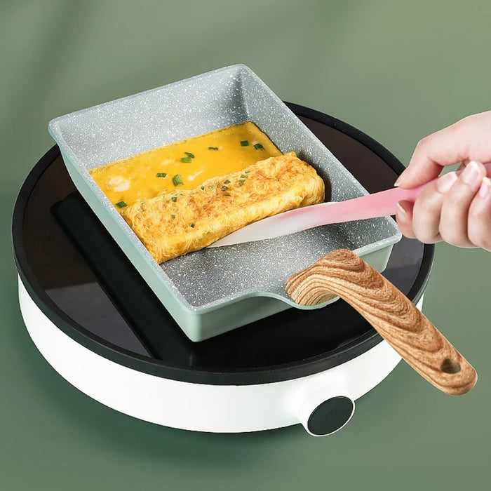 Japanese Tamagoyaki Non-Stick Frying Pan – Square & Rectangle Omelette Pan On Sale