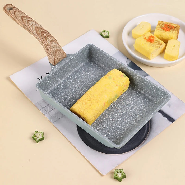 Japanese Tamagoyaki Non-Stick Frying Pan – Square & Rectangle Omelette Pan On Sale