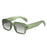 Green Fashion Rectangle HD Gradient Lens UV400 Sunglasses On Sale