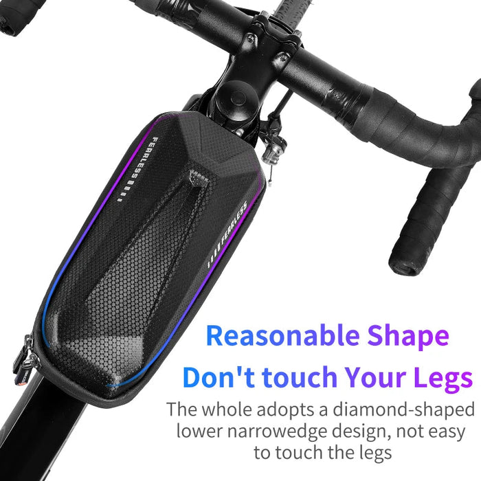 Hard Shell Bike Frame Bag With Phone Holder Waterproof Cycling Top Tube Bag for Bikes & Scooters On Sale