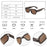 Peach Fashion Rectangle HD Gradient Lens UV400 Sunglasses