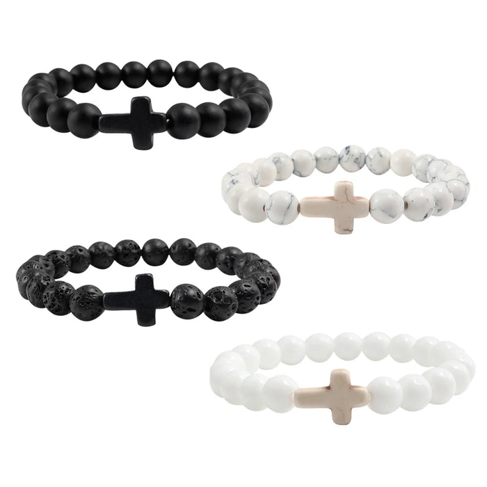 Natural Stone Blessed Charm Yoga Bracelets
