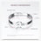Concentric interlocking Chain And Link Stainless Steel Couple Bracelet On Sale