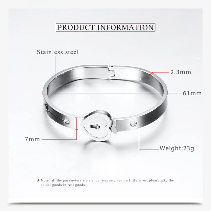 Concentric interlocking Chain And Link Stainless Steel Couple Bracelet On Sale