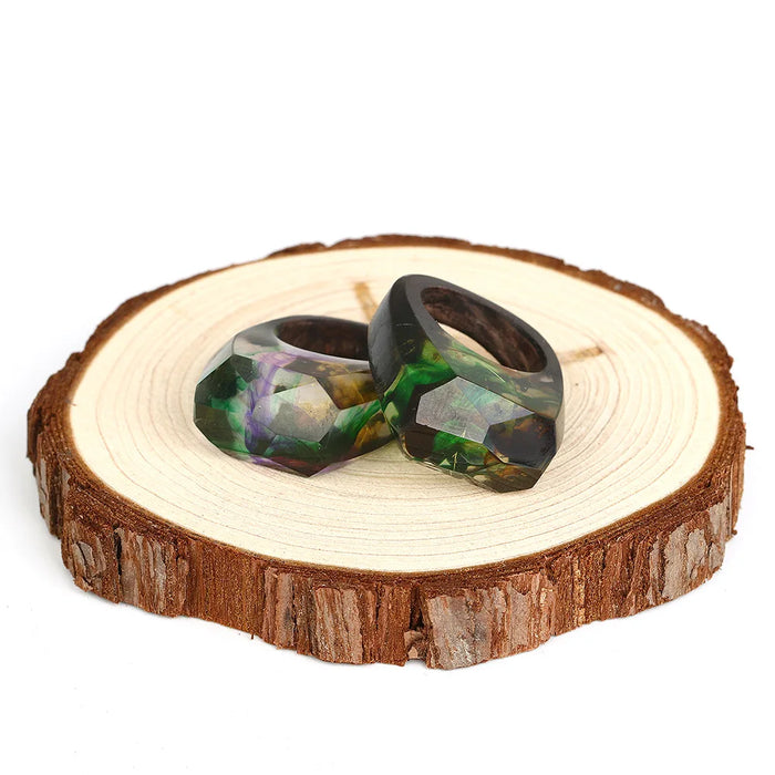 Handmade Magical World Wooden Rings On Sale