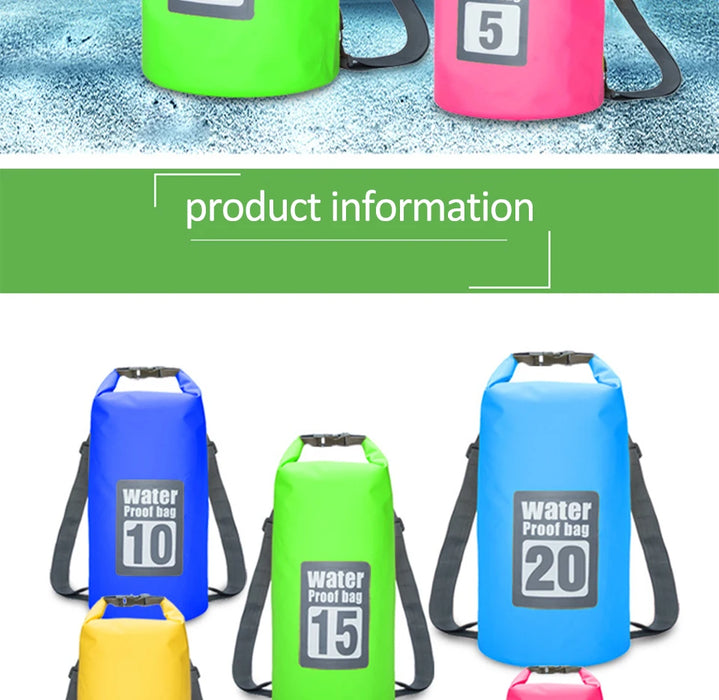 Lightweight Waterproof Dry Bag Backpack For Outdoor Water Sports (5L–30L) On Sale