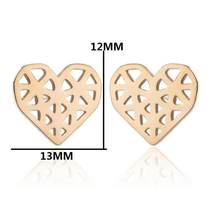 Origami Heart Earrings On Sale