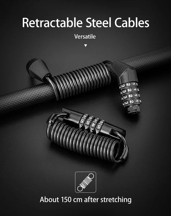 Anti-theft Steel Wire Mini Password Bike Helmet Lock On Sale