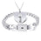 Concentric interlocking Chain And Link Stainless Steel Couple Bracelet On Sale