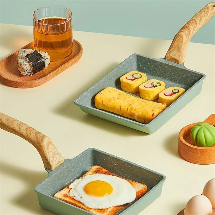 Japanese Tamagoyaki Non-Stick Frying Pan – Square & Rectangle Omelette Pan On Sale