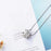 925 Sterling Silver Round Rotatable Crown CZ Rhinestone Charm Pendant Necklaces On Sale