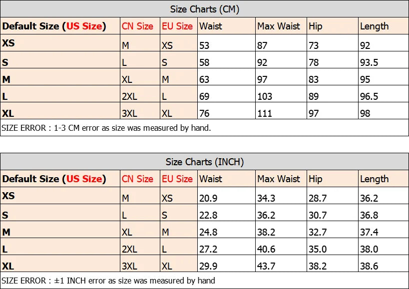 Size Of High-Waisted Women’s Hiking Leggings with Side Zipper Pockets On Sale