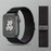 NIKE Style Black Blue Nylon Sport Watch Straps Collection For Apple Watch 38mm, 40mm, 41mm, 42mm, 44 mm, 45mm, 46mm, 49mm On Sale
