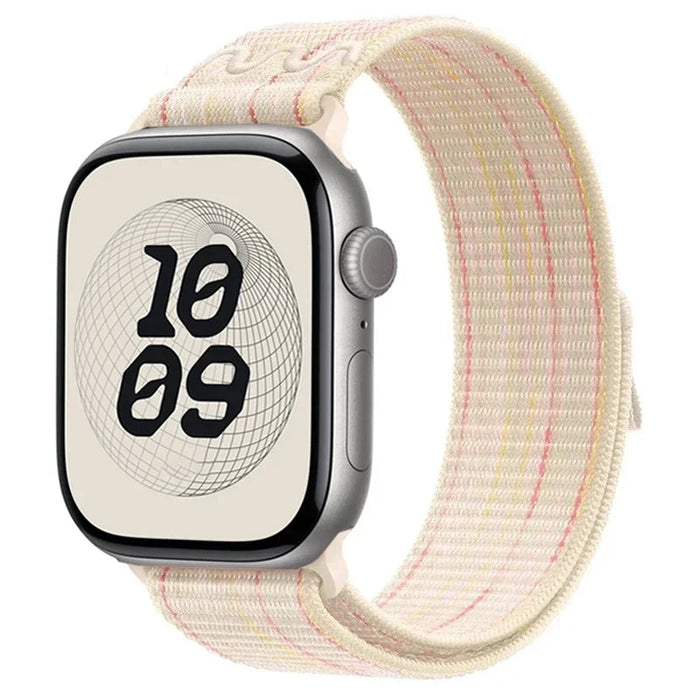 New Starlight Nylon Sport Loop Watch Band for Apple Watch 38mm 40mm 41mm 42mm 44mm 45mm 46mm 49mm On Sale