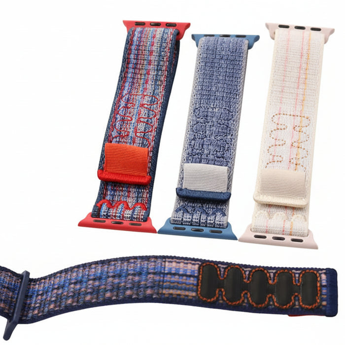 Nylon Sport Loop Watch Band for Apple Watch 38mm 40mm 41mm 42mm 44mm 45mm 46mm 49mm On Sale