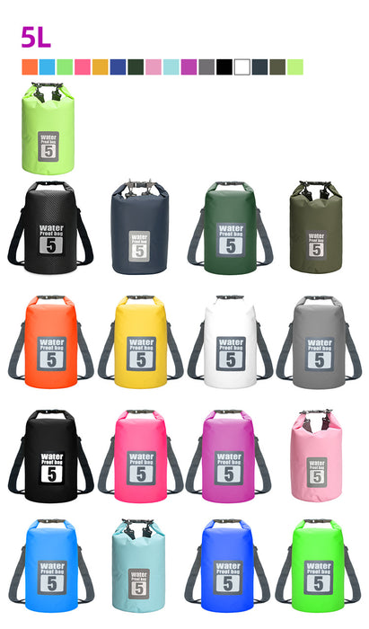 5L Lightweight Waterproof Dry Bag Backpack For Outdoor Water Sports On Sale
