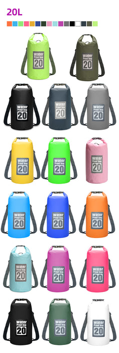 20L Lightweight Waterproof Dry Bag Backpack For Outdoor Water Sports On Sale