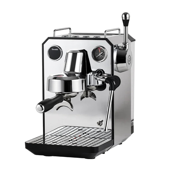 Professional Semi-automatic Silver Italian Espresso Coffee Machines With Milk Frother Steam Wand On Sale