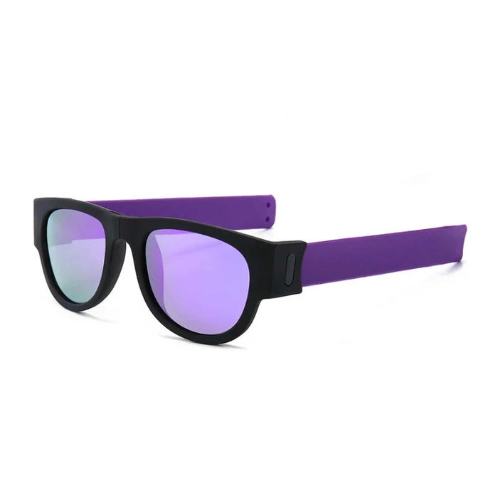 Purple Polarized Shapeable Wristband Sunglasses On Sale