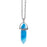 Natural Quartz Crystal Hexagonal Pillar Bullet Pendant Necklaces On Sale