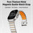 Luminous Magnetic Titanium-style Watch Band Compatible With Apple Watch Series On Sale