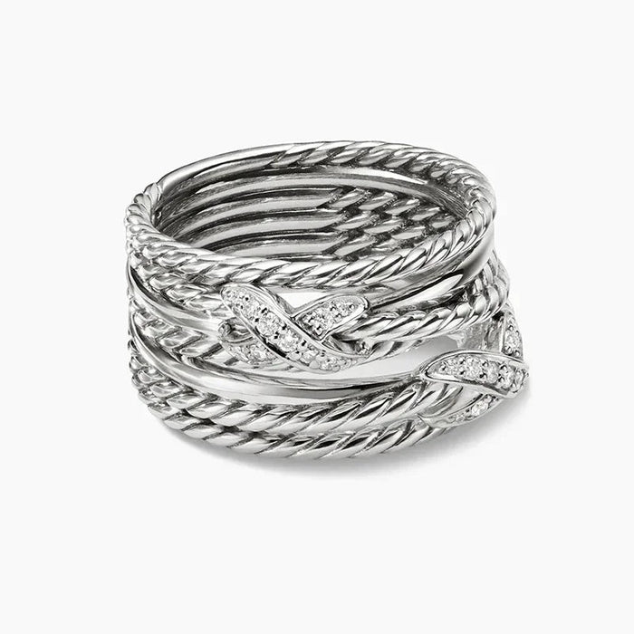925 Sterling Silver David Yurman Style Fashion Jewelry Rings On Sale
