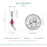 925 Sterling Silver Plated White Gold Lucky Red Koi Fish Charm Necklace On Sale