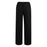 Women Fashion Low Waisted Comfy Black Cotton Linen Straight Leg Sweatpants On Sale