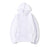Super Comfy WhiteSolid Color Pullover Hoodie Unisex Casual Streetwear Sweatshirt On Sale