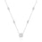 925 Sterling Silver Crystal Pendant Chain Choker Necklace On Sale