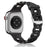 Black O-Ring Silicone Chain Link Bracelets For Apple Watch Band 38mm, 40mm, 41mm, 42mm, 44mm, 45mm, 46mm, 49mm On Sale