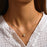 925 Sterling Silver Crystal Pendant Chain Choker Necklace On Sale