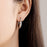 925 Sterling Silver Dreamy Celestial Elegance Star & Moon Hoop Earrings On Sale 