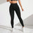 Women High Waisted Mesh Style With Side Pockets Fitness Workout Leggings In Black On Sale