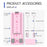 6-in-1 Foldable Multi-Purpose Pink Pilates Exercise Board For Abdominal And Core Strength Workout Training On Sale