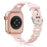 Pink Sand O-Ring Silicone Chain Link Bracelets For Apple Watch Band 38mm, 40mm, 41mm, 42mm, 44mm, 45mm, 46mm, 49mm On Sale