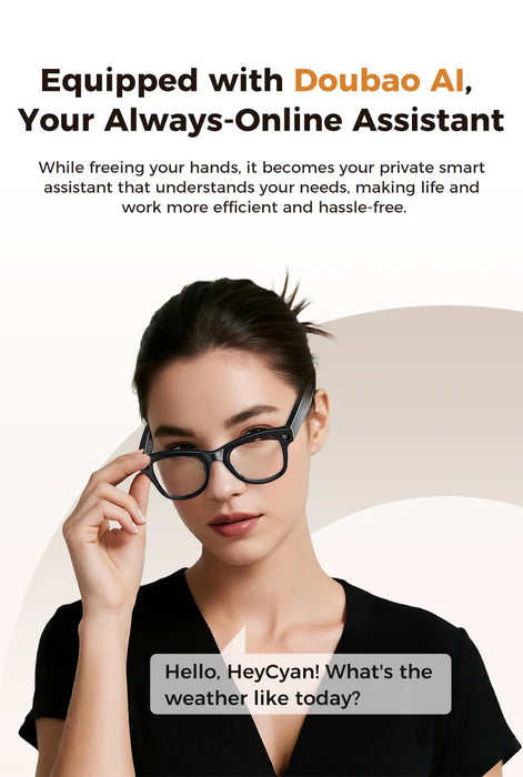 AI Smart Eyewear With Touch Control And Charging Case For Photo, Music, Calls, Hands-free video and Audio Recording On Sale
