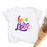 Rainbow Love is Love Print Retro Graphic T-shirt On Sale