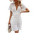 White Boho Hollow Knitted Bikini Cover Up Beach Sun Dress On Sale